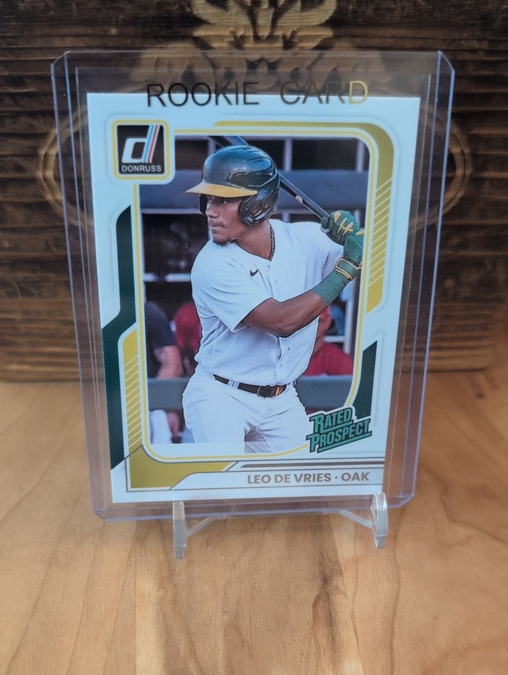 2026 Donruss Leo De Vries Rated Prospect Rookie Card Athletics